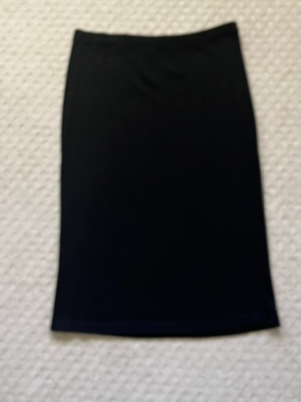Ming Wang Sapphire  Black Heavy Knit Straight Skirt Medium